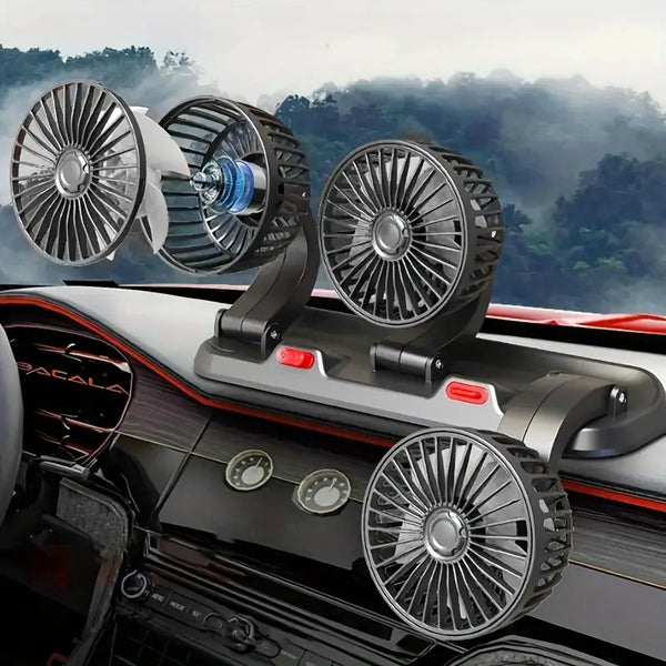 THREE HEAD CAR FAN