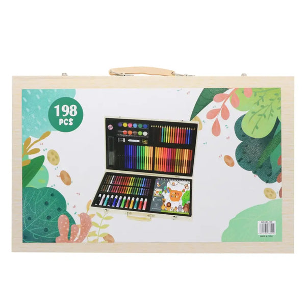 198 PCS WOODEN ART SET