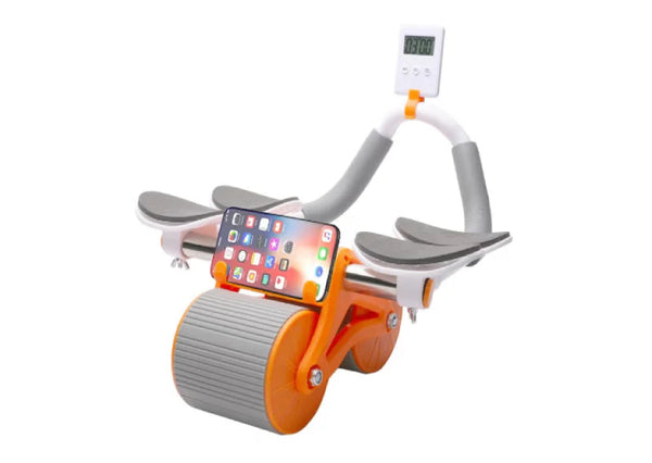 AUTO REBOUNDING ABDOMINAL EXERCISE WHEEL