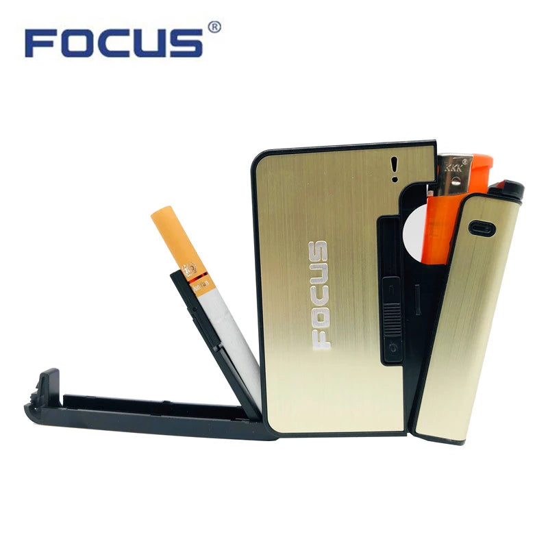 FOCUS CIGARETTE CASE WITH LIGHTER myFaida