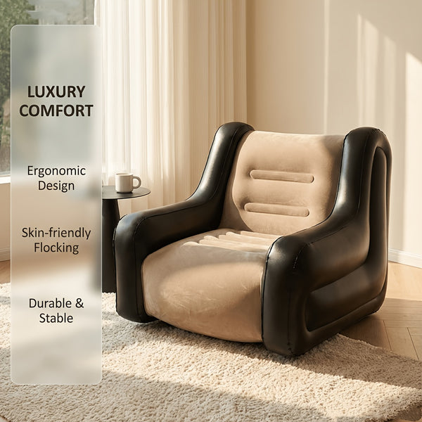 Single Seater Inflatable Sofa - Green Lion