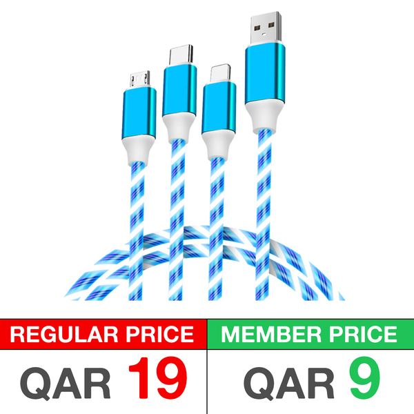 3 IN 1 LED CHARGING WIRE