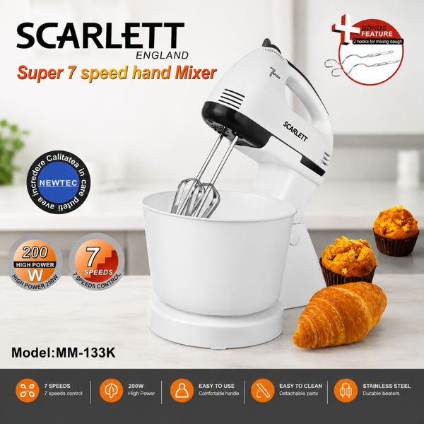Scarlett Super 7-Speed Hand Mixer