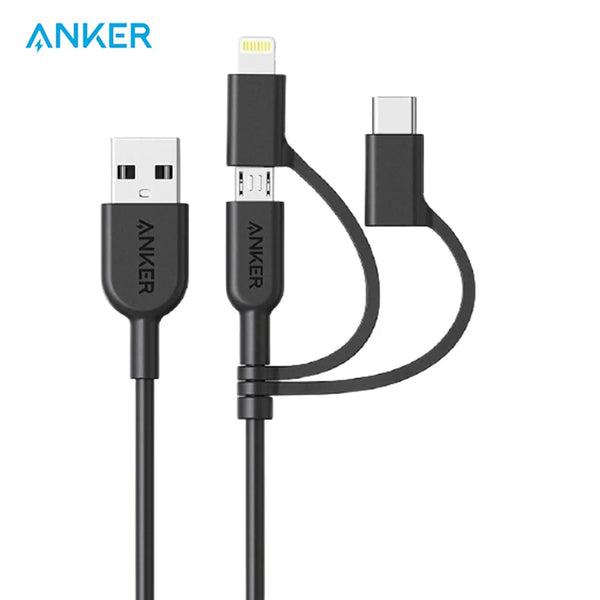 ANKER POWERLINE II 3-IN-1 CABLE - 0.9M