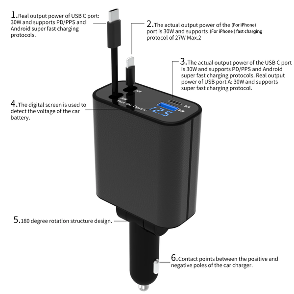 4IN1 CAR CHARGER