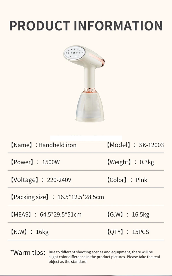 SOKANY HAND HELD STEAMER - SK-12003