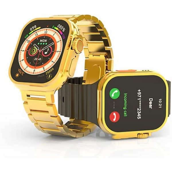 3IN1 GOLDEN SMART WATCH - X8 ULTRA MAX