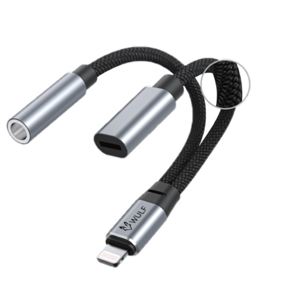 WULF ESSENTIALS 2IN1 AUDIO ADAPTER - W097