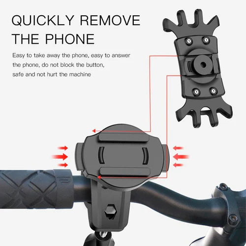 YESIDO C66 360° ROTATEABLE BIKE MOBILE HOLDER