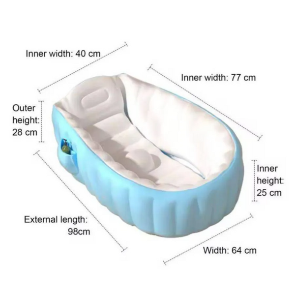 Inflatable baby Bathtub