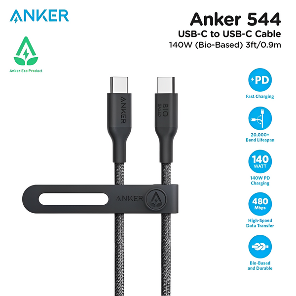 ANKER 544 USB-C TO USB-C CABLE - 0.9M