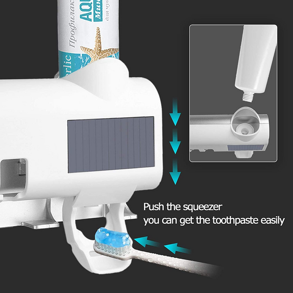 TOOTHPASTE DISPENSER WITH UV