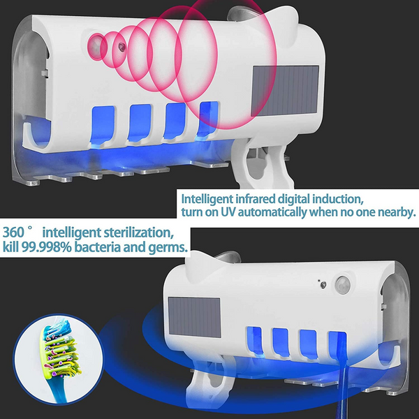 TOOTHPASTE DISPENSER WITH UV