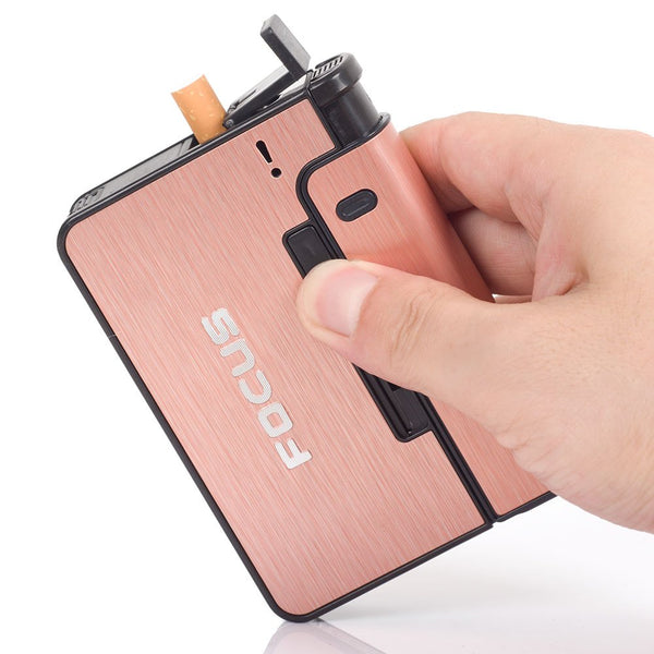 FOCUS CIGARETTE CASE WITH LIGHTER