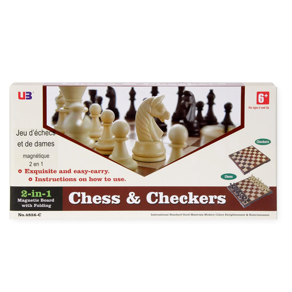 MAGNETIC CHESS & CHECKERS
